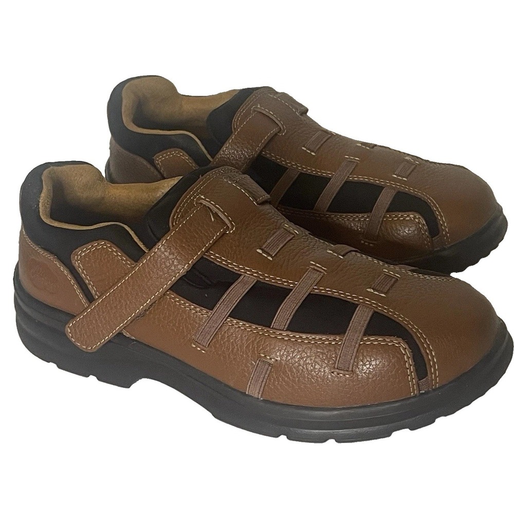 Dr. Comfort Betty Sandals Chestnut Brown Leather Size 9.5 XW 9.5 Extra Wide